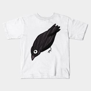 crow illustration Kids T-Shirt